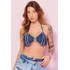 Top Feminino Com Argola Frontal Planet Girls Azul Escuro