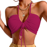 Top Feminino Cropped Verao