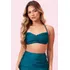 Top Feminino Drapeado Up Glam Planet Girls Verde Médio