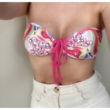 Top Feminino Estampado Amarracao