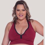 Top Fitness Ginástica Treino Nadador Bojo Feminino Plus Size