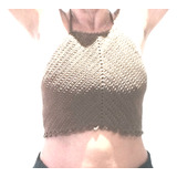 Top Frente Unica Croche