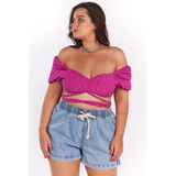 Top Malha Liso Amarracao