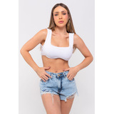 Top Malha Liso Com