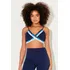 Top Malha Logo Estampado Alça Fina Planet Girls Azul Escuro
