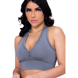 Top Nadador Cropped Feminino Dia A Dia Academia Treino