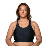 Top Plus Size Fitness Feminino Sem