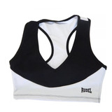 Top Rudel V2 Preto Branco Musculação Crossfit Caminhada