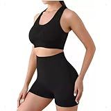 Top Short Conjunto Academia Fitness Levanta Bumbum Esportivo Feminino Short E Top Cós Alta Preto P M 