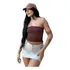 Top Tube Cropped Tubinho Toma Que Caia Suplex Azul Preto