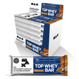 Top Whey Bar Caixa C 12 Unidades Max Titanium Sabor Doce De Leite