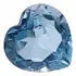 Topázio 0.200 Cts Coração 3x3 Azul Preciosa Natural A