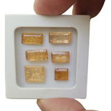 Topazio Imperial Natural Lapidado 6 Pedras C 20 70ct Total