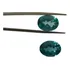 Topazio Verde Extra Par Ovais 14 Ct..