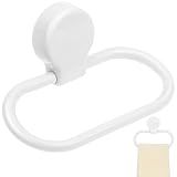 TOPBATHY Anel De Toalha Adesivo Forte Suporte De Toalha Para Chuveiro Toalha De Mão Cabide Para Cozinha Banheiro Branco 15 X 12 5 X 2cm