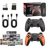 TOPCHANCES Console De Jogo Retrô Com 20-000- Games- 2 Emuladores- 2 Controles Sem Fio E Saída HDMI -64G-