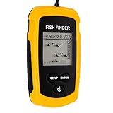 Topind Localizador De Peixes Portátil Com Fio E Visor LCD Com Sensor Sonar