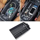 TOPINSTALL Organizador De Console Central Compatível Com Acessórios Ford Escape 2020 2024 Bronco Sport 2021 2025 Caixa De Apoio De Braço Bandeja De Armazenamento De Compartimento Longo Recipiente
