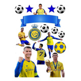 Topo Bolo Topper Cristiano Ronaldo Personalizado Festa T1