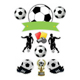 Topo Bolo Topper Futebol Personalizado Anivesário Festa T2