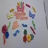 Topo De Bolo Aniversário Festa Carnaval Personalizado