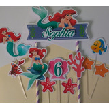 Topo De Bolo cake Toppers Pequena Sereia Princesa Ariel