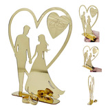Topo De Bolo Casamento Bodas Festas Aniversários Decorativo