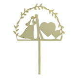 Topo De Bolo Casamento Portal Acrílico