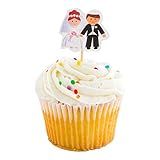 Topo De Bolo De Casamento De Papel Sortido Top Cake Noiva Judaica E Noivo 8 15 Cm X 3 89 Cm Caixa Com 10 Unidades Restaurante