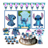 Topo De Bolo Stitch +kit Completo Decoração Festa Casa Facil