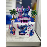 Topo De Bolo Stitch Personalizado