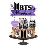 Topo De Bolo Topper De Bolo Aniversário Bts Full