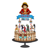 Topo De Bolo Topper De Bolo Aniversário One Piece Full