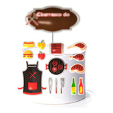 Topo De Bolo Topper De Bolo Churasco Fest Personalizado Nome