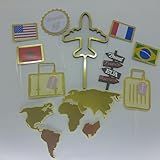 Topo De Bolo Viagem Férias Países