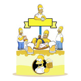 Topo Topper De Bolo Homer Simpsons