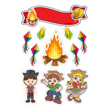 Topo Topper Decoração Bolo Aniversário Festa Junina