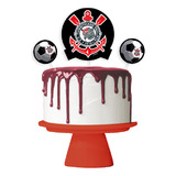 Topo Topper Decoração De Bolo Festa Corinthians