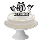 Topo Topper Decoração De Bolo Festa Santos Futebol