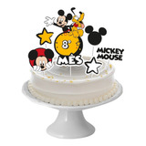 Topo   Topper   Decoração De Bolo   Mêsversário Mickey Mouse