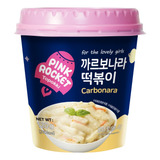 Topokki Bolinho Arroz Coreano Carbonara Pink Rocket 120g
