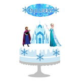 Topper Tema Frozen Anna E Elsa Enfete Topo Bolo Personagem