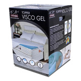 Topper Visco Gel 4 Cm Para Colchão Solteirão 097 X 203 Cm