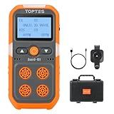 TopTes Guard 101 4 Monitor De Gás Multi Detector De Gases Para H2S CO LEL E O2 Com Alarmes De Vibração Visuais E Audíveis Bateria De Longa Duração De 14h Segurança à Prova De Explosão Monitor