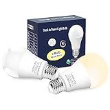 Torkase Lâmpadas Externas Do Crepúsculo Ao Amanhecer  Sem Necessidade De Temporizador  13W  Equivalente A 100 W   Branco Quente 3000K  Lâmpada LED Com Sensor Automático E26 A19  Detector De Fotocélula