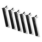 TORMEN Tubos De 116 Mm à Prova D água Hermético à Prova De Cheiro Recipiente De Vedação De Odor Garrafas De Plástico Com Tampas Protege Cigarros E Cigarros Pré Enrolados Preto 6 Peças 