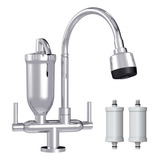 Torneira Abs Filtro Cozinha Bancada Gourmet 2168 C70 2refil Acabamento 2168 Abs C70 Gourmet 2 Refil Cor Prateado