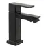 Torneira Bancada De Banheiro Luxo Inox Preta Bica Baixa Império Das Torneiras Cascata Água Fria Pequim Black 2376