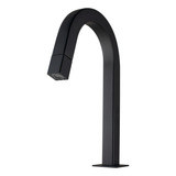 Torneira Banheiro Cuba Lavabo Slim Quadrada Preto Fosco