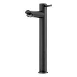 Torneira Banheiro Inox Escovado Alta Amazonas Preto